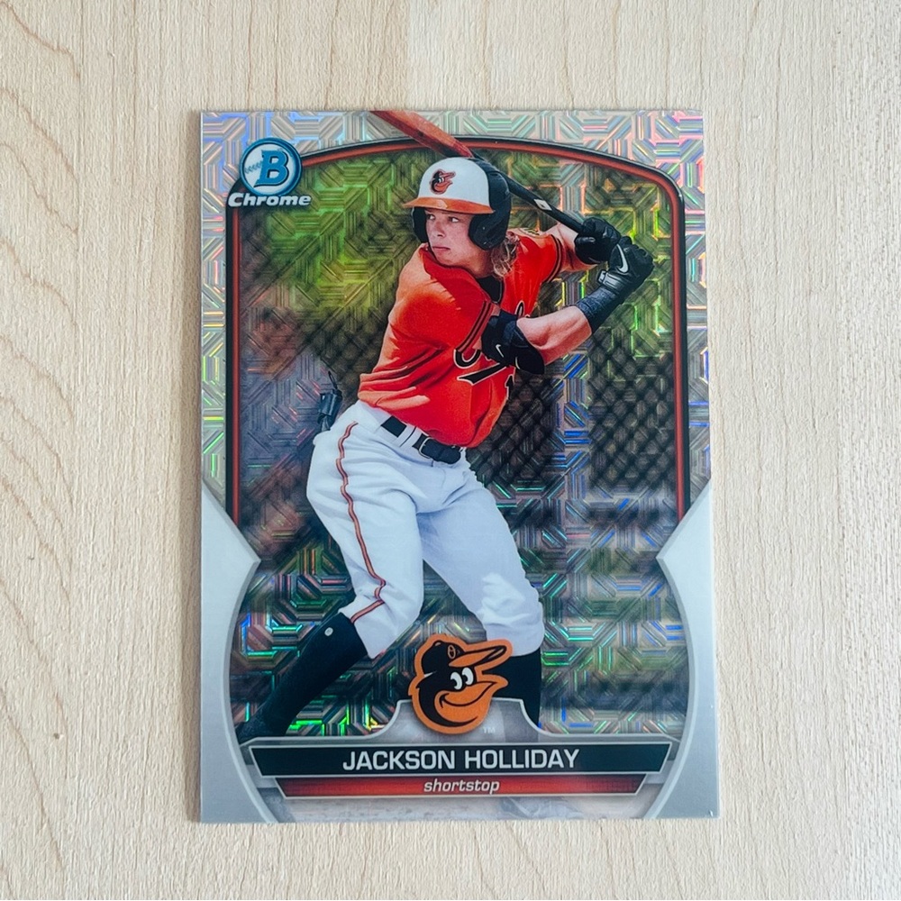 JACKSON HOLLIDAY 2023 Bowman Chrome Mega Box Refractor Rookie RC